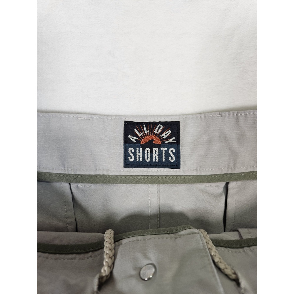 Faherty Men's All‎ Day Shorts Gray Sz 36 Pockets Dri Fit - Picture 3 of 10
